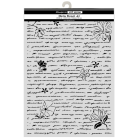 STAMPERIA ALL AROUND ШАБЛОН LETTER AND FLOWERS 29.7Х42СМ - KSTDA3016