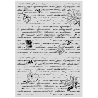 STAMPERIA ALL AROUND ШАБЛОН LETTER AND FLOWERS 29.7Х42СМ - KSTDA3016