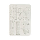 STAMPERIA GARDENS OF TIME SILICONE MOLD A5 FOR ART AND CRAFT CLOCKS AND TUBES KACMA608