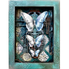 STAMPERIA GARDENS OF TIME SILICONE MOLD A5 FOR ART AND CRAFT CLOCKS AND TUBES KACMA608