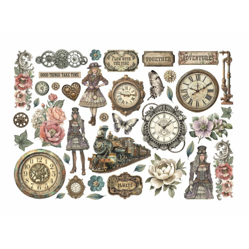 STAMPERIA GARDENS OF TIME EPHEMERA DFLCT78