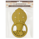 STAMPERIA CRAFTY SHAPES FOR ART AND CRAFT GARDENS OF TIME MDF ELEMENTS PENDULUM CLOCK - KLSM82