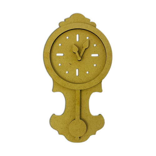 STAMPERIA CRAFTY SHAPES FOR ART AND CRAFT GARDENS OF TIME MDF ELEMENTS PENDULUM CLOCK - KLSM82