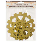 STAMPERIA CRAFTY SHAPES FOR ART AND CRAFT GARDENS OF TIME МДФ ЕЛЕМЕНТИ TIME GEARS - KLSM83