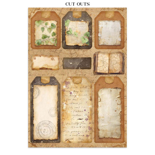 STAMPERIA ALL AROUND JUNK JOURNAL ФОКУС ТОЧКИ 8 ГРЪБЧЕТА И 8 СТРАНИЦИ С ИЗРЕЗКИ - SBJKS02