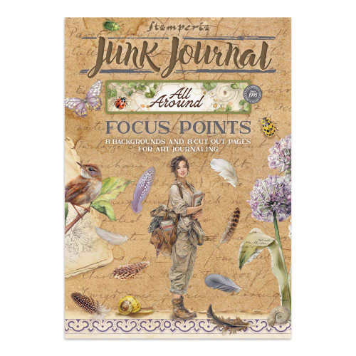 STAMPERIA ALL AROUND JUNK JOURNAL ФОКУС ТОЧКИ 8 ГРЪБЧЕТА И 8 СТРАНИЦИ С ИЗРЕЗКИ - SBJKS02