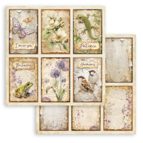 STAMPERIA ALL AROUND DESIGNER CARD 6 CARDS 30.5/30.5 CM - SBB1149