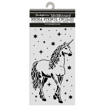 STAMPERIA WONDERLAND ШАБЛОН UNICORN 12 Х 25 СМ - KSTDL162