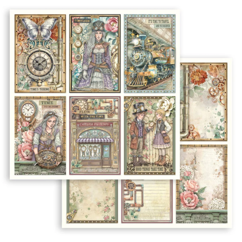 STAMPERIA GARDENS OF TIME ДИЗАЙНЕРСКО БЛОКЧЕ 30,5/30,5 СМ - SBBL185