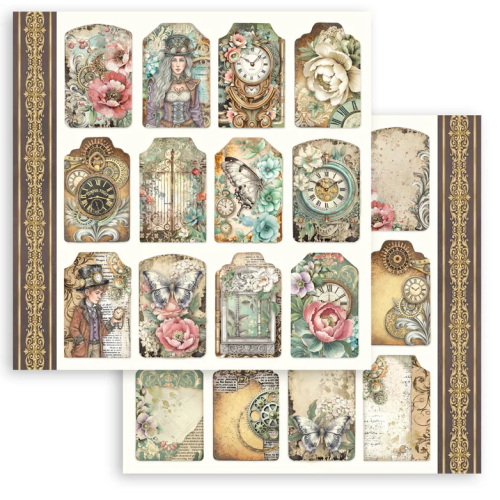 STAMPERIA GARDENS OF TIME ДИЗАЙНЕРСКО БЛОКЧЕ 30,5/30,5 СМ - SBBL185