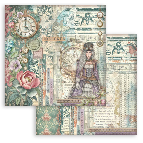 STAMPERIA GARDENS OF TIME ДИЗАЙНЕРСКО БЛОКЧЕ 30,5/30,5 СМ - SBBL185