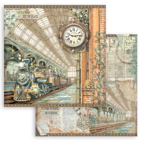 STAMPERIA GARDENS OF TIME ДИЗАЙНЕРСКО БЛОКЧЕ 30,5/30,5 СМ - SBBL185