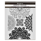 STAMPERIA GARDENS OF TIME ШАБЛОН HALF FRIEZES 20 Х 25 СМ - KSTD204