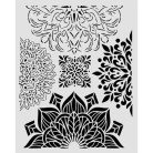 STAMPERIA GARDENS OF TIME ШАБЛОН HALF FRIEZES 20 Х 25 СМ - KSTD204