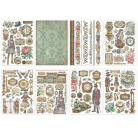 STAMPERIA GARDENS OF TIME WASHI PAD 8 ЛИСТА A5 - SBW32