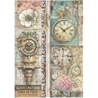STAMPERIA GARDENS OF TIME ДЕКУПАЖНА ОРИЗОВА ХАРТИЯ А4 - DFSA41112