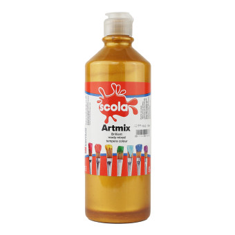 SCOLA ARTMIX READY MIXED TEMPERA PAINT 600 ML. - GOLD