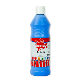 SCOLA ARTMIX READY MIXED TEMPERA PAINT 600 ML. - COBALT BLUE