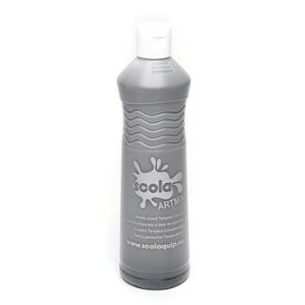 SCOLA ARTMIX READY MIXED TEMPERA PAINT 600 ML. - SILVER