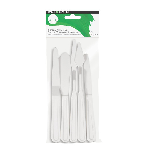 DALER ROWNEY PLASTIC PAINTING SPATULAS SET OF 4 PCS. SIMPLY - 845 900 002
