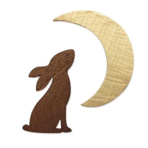 SIZZIX BIGZ DIE CUTTING DIES - RABBIT & MOON