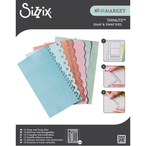 SIZZIX THINLITS ЩАНЦИ ЗА ИЗРЯЗВАНЕ - SNAP AND SWAP JOURNAL