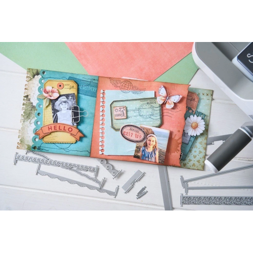 SIZZIX THINLITS DIES - SNAP AND SWAP JOURNAL