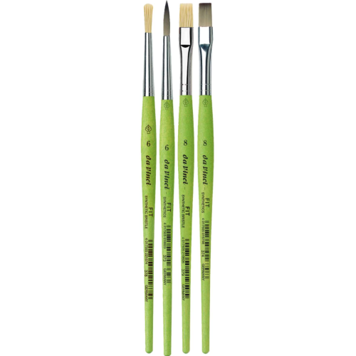 DA VINCI FIT SYNTHETIC HOBBY BRUSHES SYNTHETIC SET 4 PCS.