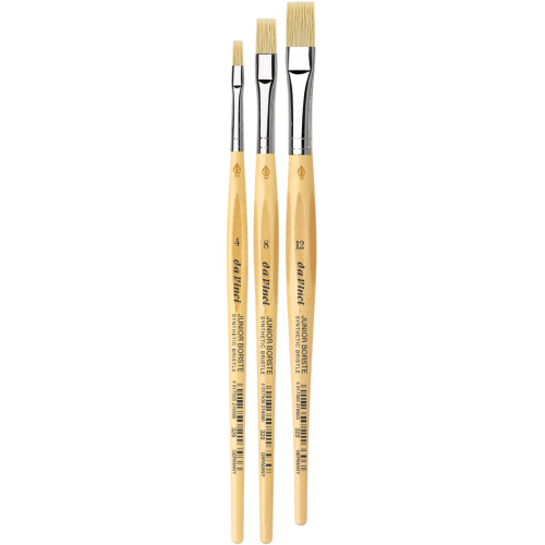 DA VINCI JUNIOR BRUSHES SYNTHETIC SET 3PCS. SCHOOL & CRAFT