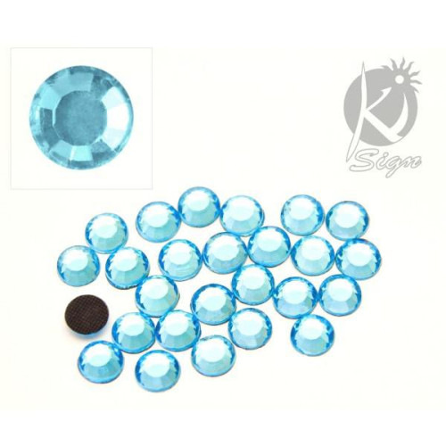 KI-SIGN HOT FIX КРИСТАЛИ 6 MM 35 БР - CLEAR BLUE