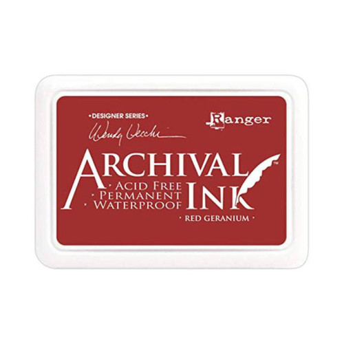 RANGER ARCHIVAL PERMANENT INK - RED GERANIUM