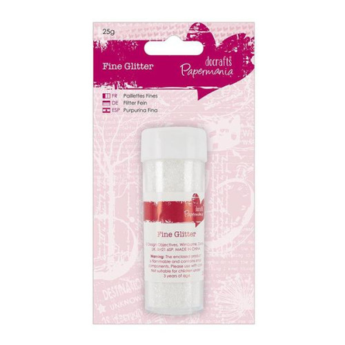 DOCRAFTS GLITTER FIN 25 GR. WHITE - PMA 401401