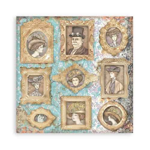 STAMPERIA BLOCK DESIGNER PAPER 20.3/20.3 CM - SBBS49