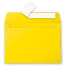 CLAIREFONTAINE ENVELOPE 114/162 MM - INTENSIVE YELLOW