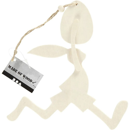 CREATIVE RABBIT WITH EGG H: 18 CM, W: 17 CM