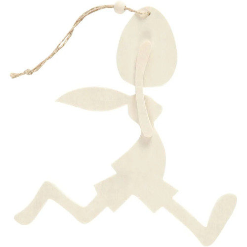 CREATIVE RABBIT WITH EGG H: 18 CM, W: 17 CM