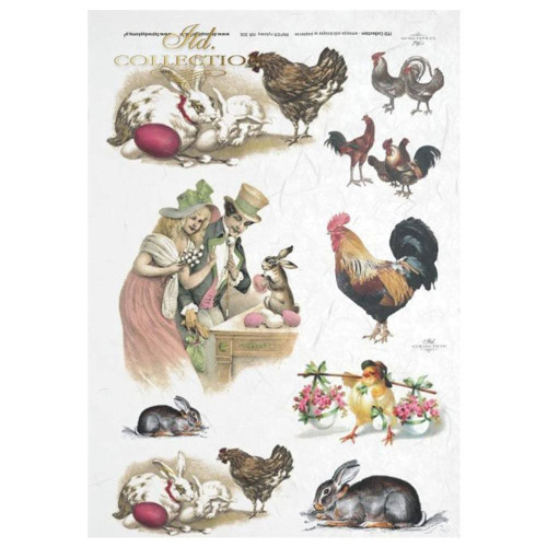 ITD COLLECTION DECOUPAGE RICE PAPER A4 - R0306