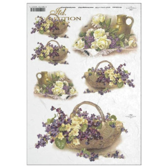 ITD COLLECTION DECOUPAGE RICE PAPER A4 - R0388