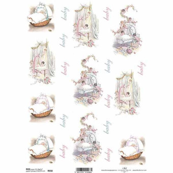 ITD COLLECTION ДЕКУПАЖНА ОРИЗОВА ХАРТИЯ А4 - R0658