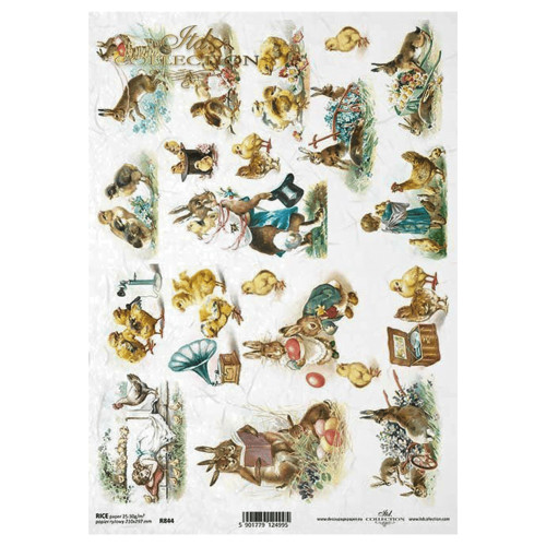 ITD COLLECTION DECOUPAGE RICE PAPER A4 - R0844
