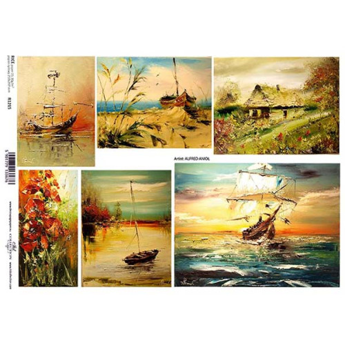 ITD COLLECTION DECOUPAGE RICE PAPER A4 - R1215