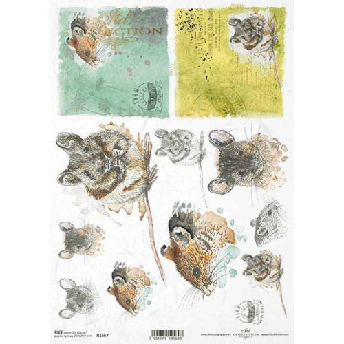 ITD COLLECTION DECOUPAGE RICE PAPER A4 - R1567