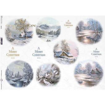 ITD COLLECTION DECOUPAGE RICE PAPER A3 - R0142L