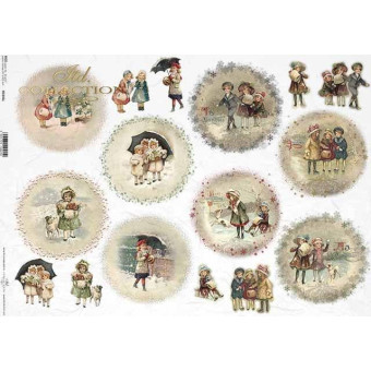 ITD COLLECTION DECOUPAGE RICE PAPER A3 - R0346L