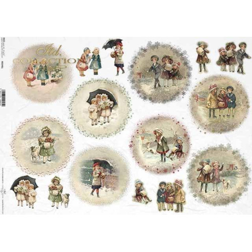 ITD COLLECTION DECOUPAGE RICE PAPER A3 - R0346L