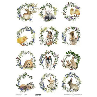 ITD COLLECTION DECOUPAGE RICE PAPER A3 - R0673L