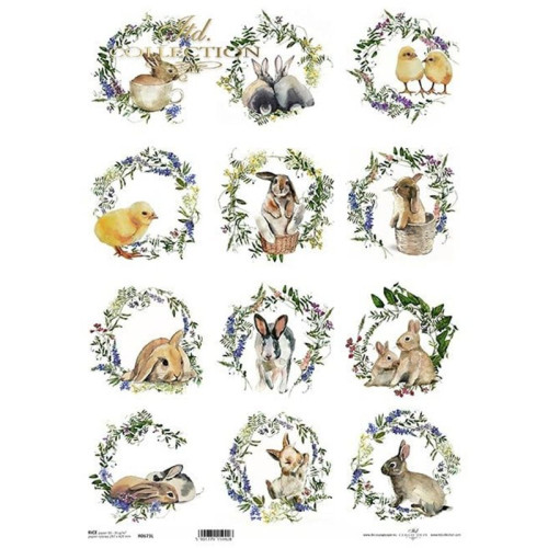 ITD COLLECTION DECOUPAGE RICE PAPER A3 - R0673L