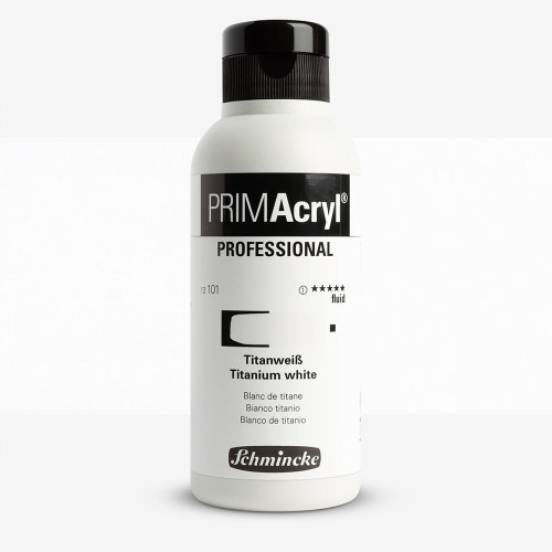 SCHMINCKE АКРИЛНА БОЯ 250 МЛ PRIMACRYL TITANIUM WHITE FLUID