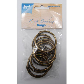 JOY CRAFTS RING BINDERS FOR ALBUMS 12 PCS., 45 MM 6200/0133