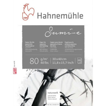 HAHNEMUHLE СКИЦНИК SUMI-E 80 GSM, 30/40 CM, 20 ЛИСТА